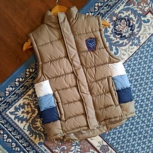 Vintage Nevada color block puffer vest
